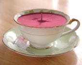 Teacup Candle - Vintage Ucagco Japanese China Soy Wax Tea Cup Candle - your choice scent