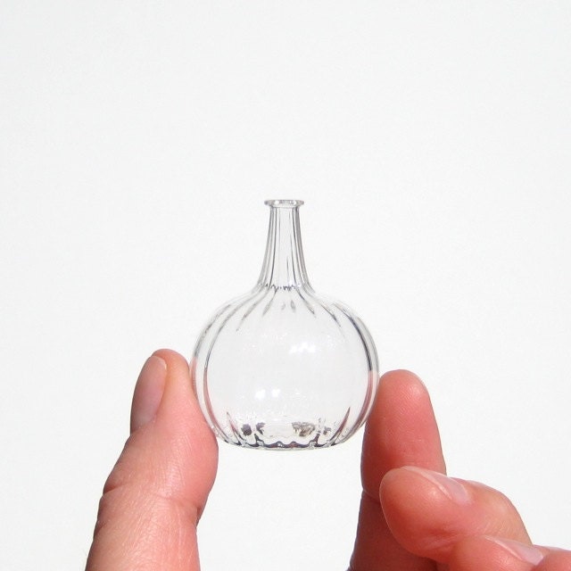 Tiny Bottle in Crystal Clear Glass