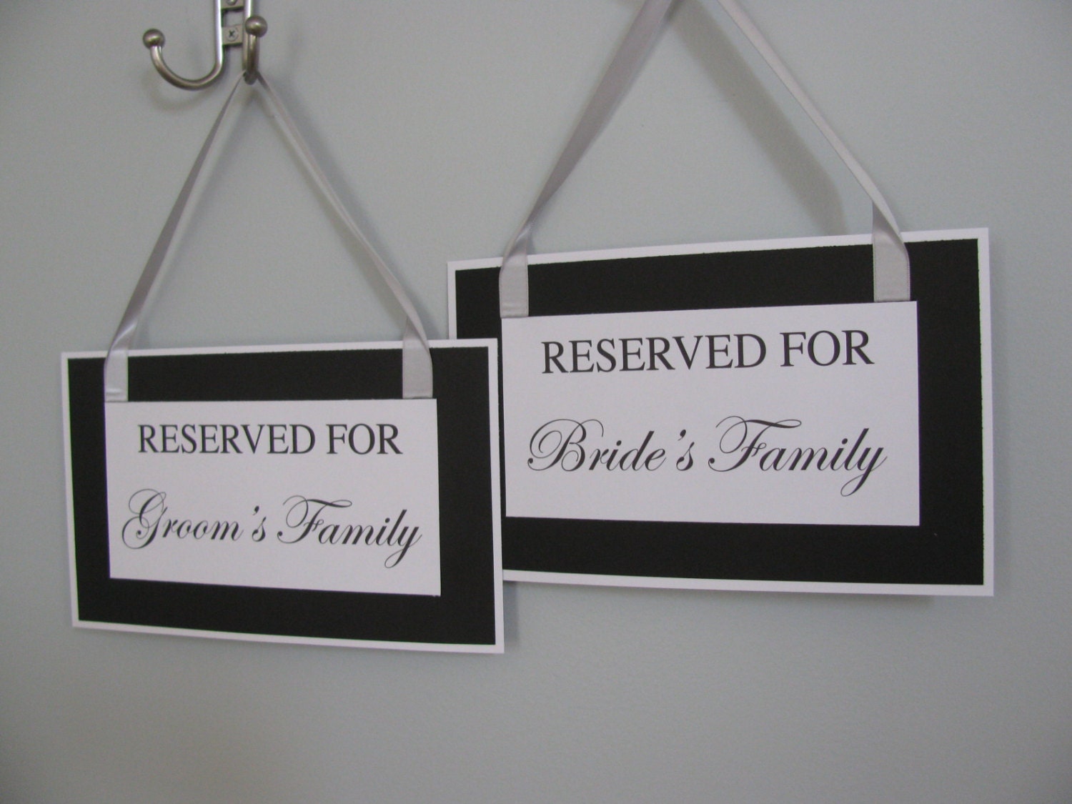 SET of 2  Wedding Seating Chair Sign Mr and Mrs Reception Reserved Save the Date Photo Booth Prop Candy Table Escort Table