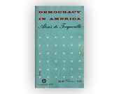 Alvin Lustig book cover design, 1954. "Democracy in America: Volume 1" by Alexis de Tocqueville.