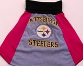 Recycled Pittsburgh Steelers Skirt Girls Size 12/14