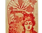 Victorian Collage Rubber Stamp by Hampton Art