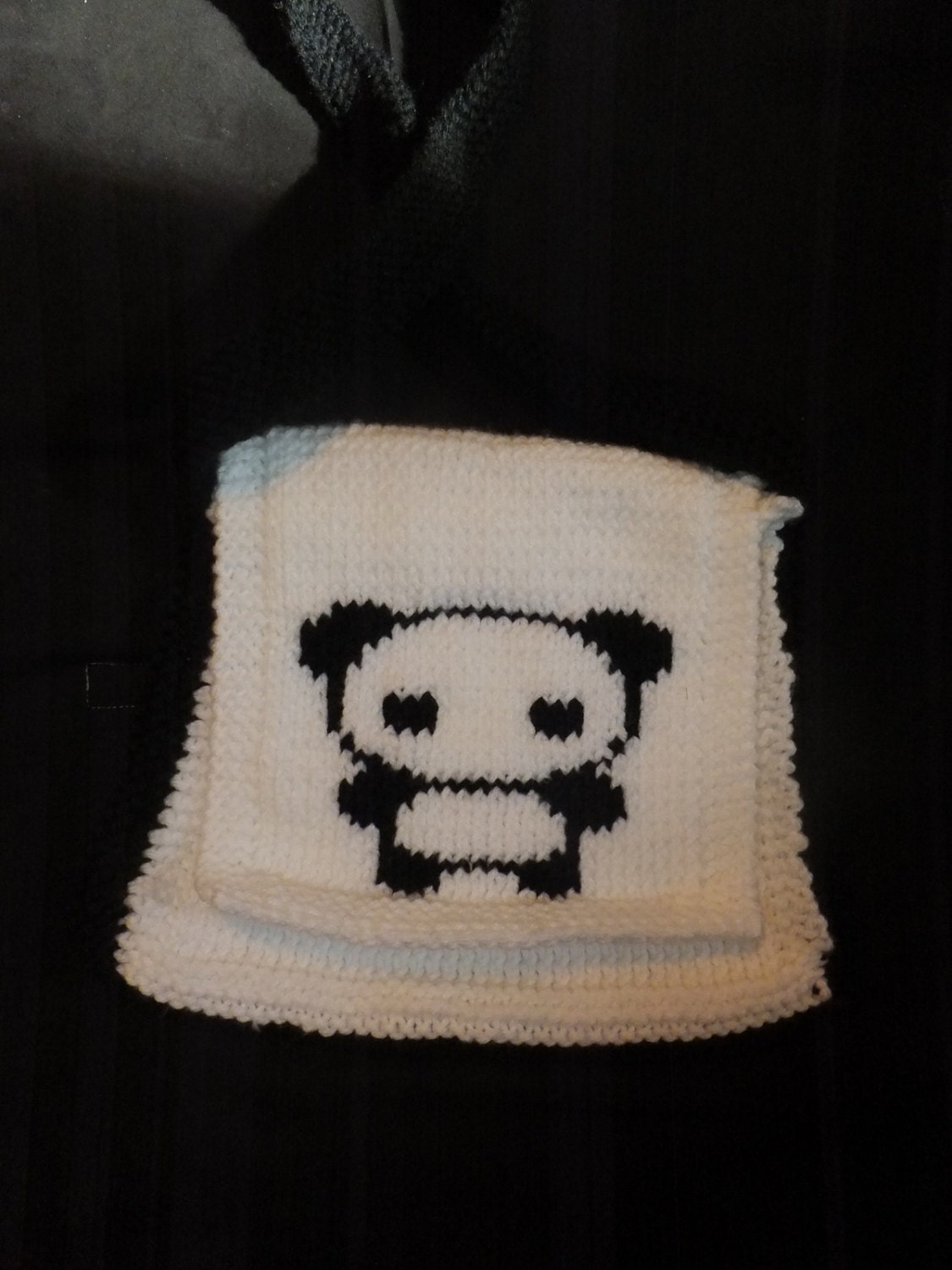 Custom Hand Knit Messanger Style Bag