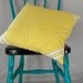 Lemon Yellow Cushion cover with braid detail