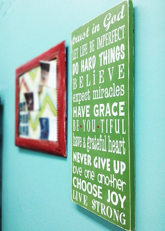 Motivational Rules  - Heavily Distressed Vintage Style Typography Word Art Sign in Black