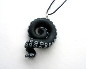 Black Silver Tentacle Necklace