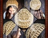 Wagon Wheel Slouch Crochet Textured Hat PATTERN