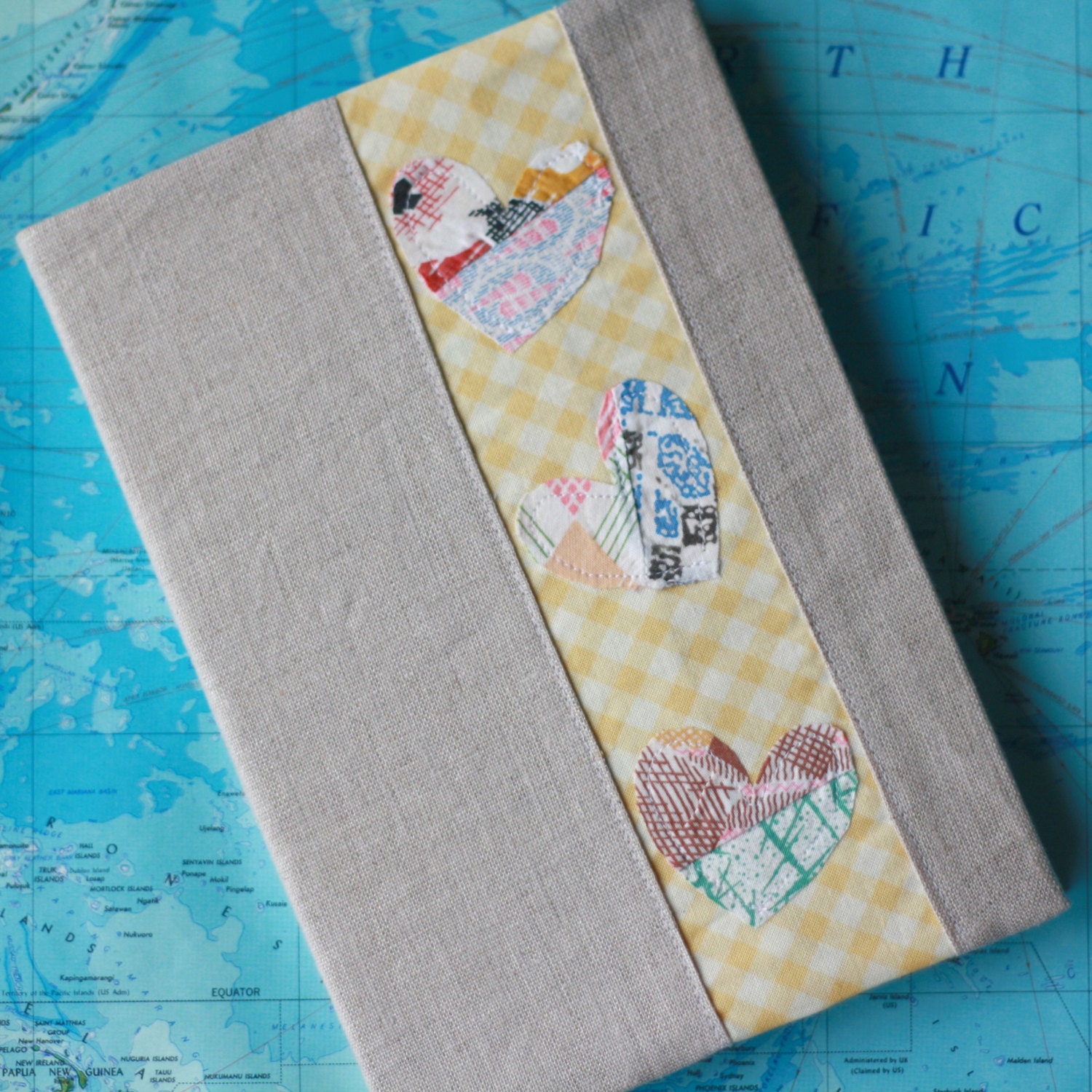 Linen Journal Cover in Yellow