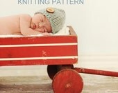 cute as a button newborn beanie - Instant Download KNITTING PATTERN
