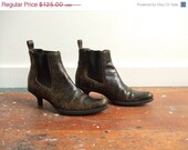 25% OFF STOREWIDE SALE Vintage 1990s Miu Miu chelsea ankle boots//////5.5 to 6