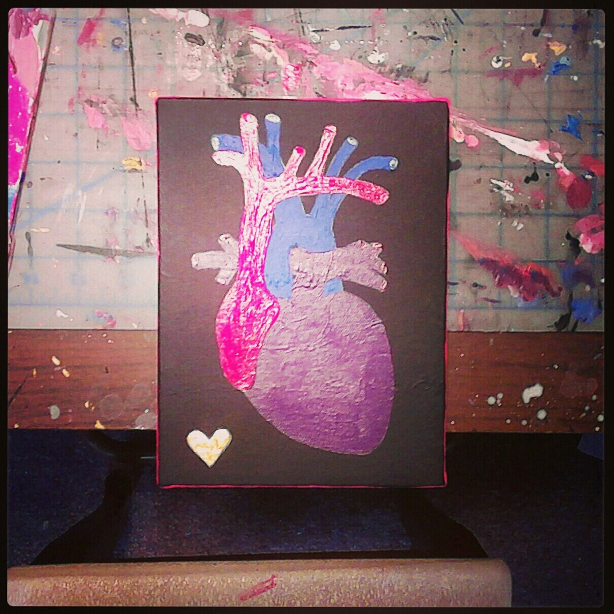 oh my beating heart of Gold valentine for LOVE