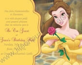 Princess Bell Birthday Party Invitation