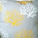 Pillows Decorative Pillows Nautical Pillows Throw Pillow Cushion Covers Corn Yellow Gray White  BOTH SIDES  - Pair of Two 18 x 18