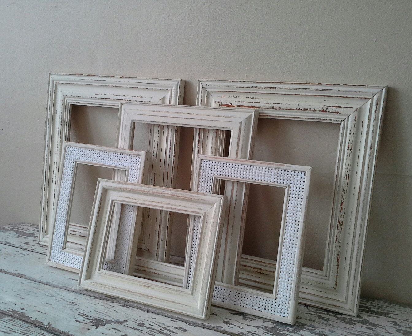 Frame set, frame grouping, French country, Rustic, farmhouse, Shabby and Chic, Cottage chic home decor