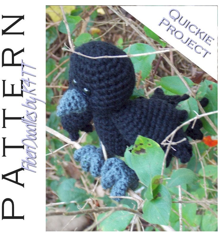 CROCHET PATTERN - Handful of Crow/Raven