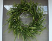 Front door wreath,wreath,boxwood wreath,spring wreath,outdoor wreath,greenery wreath,wispy wreath