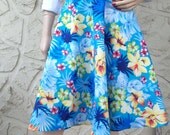 Tropical Skirt - Cotton Circle Skirt - Plus Size BBW -