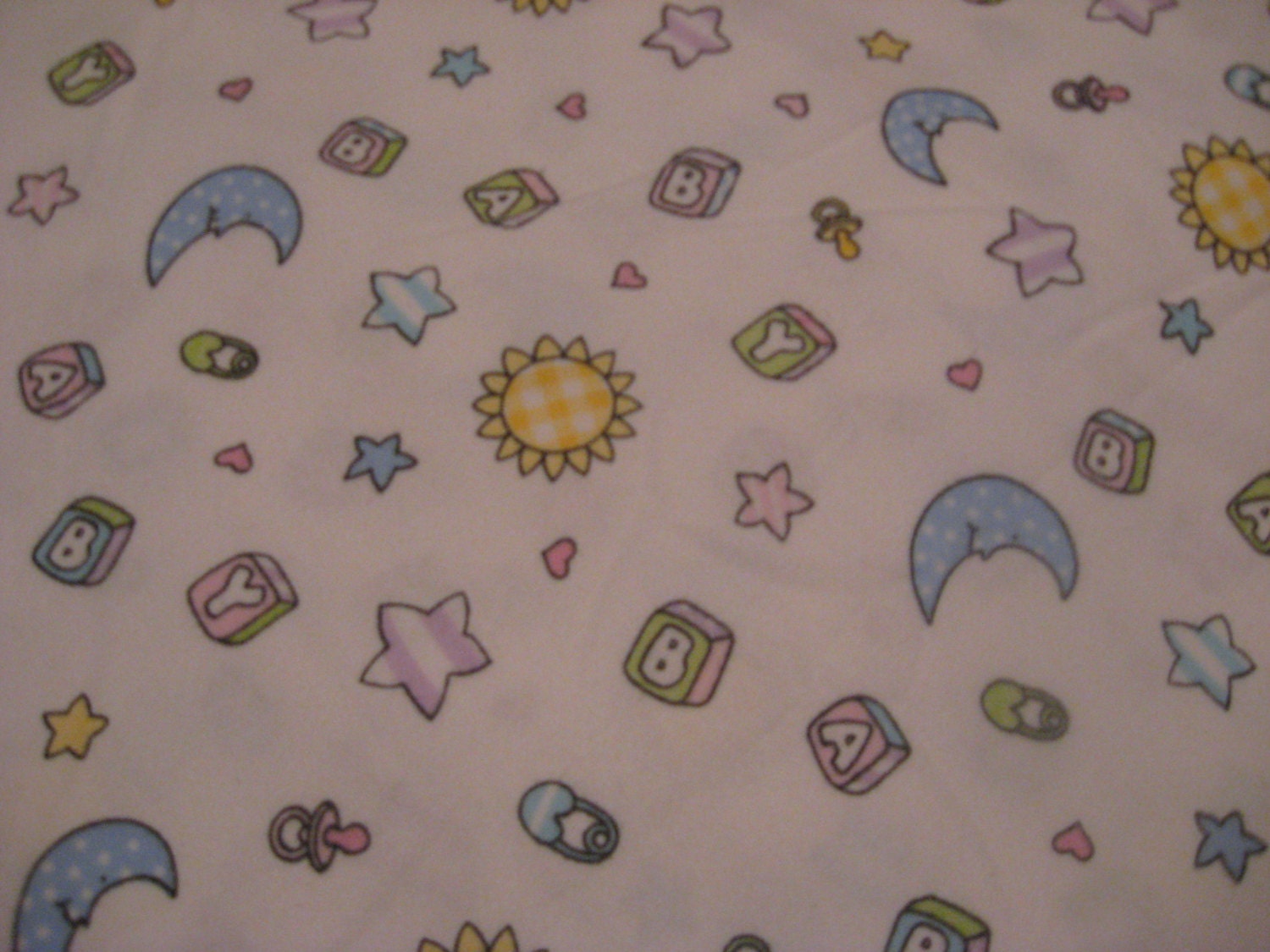 Flannel Fabric - Baby Stuff - 1 yd.