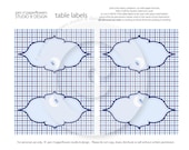 INSTANT DOWNLOAD - Love You to the Moon - Blank Table Labels