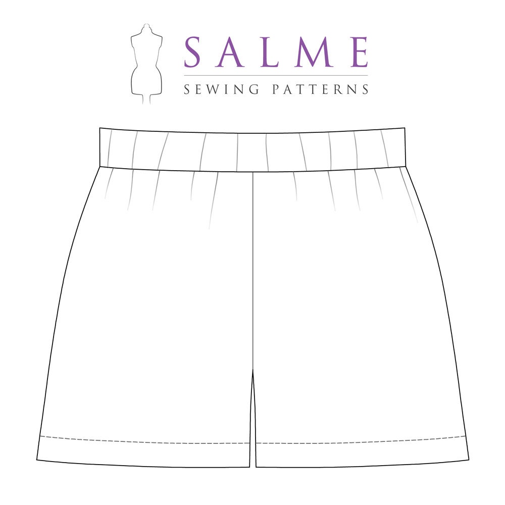 PDF Sewing pattern - Elastic waist shorts