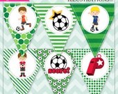 Soccer Boys Theme - Printable Banner- Printable Party Favors - Soccer Boy Party Printables Il_170x135