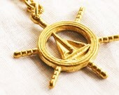 Lot of 30 - Nautical Brass Ship Wheel Wedding Pary Favors Decorations - Great for Wedding Crafts - Place card Escort Cards
