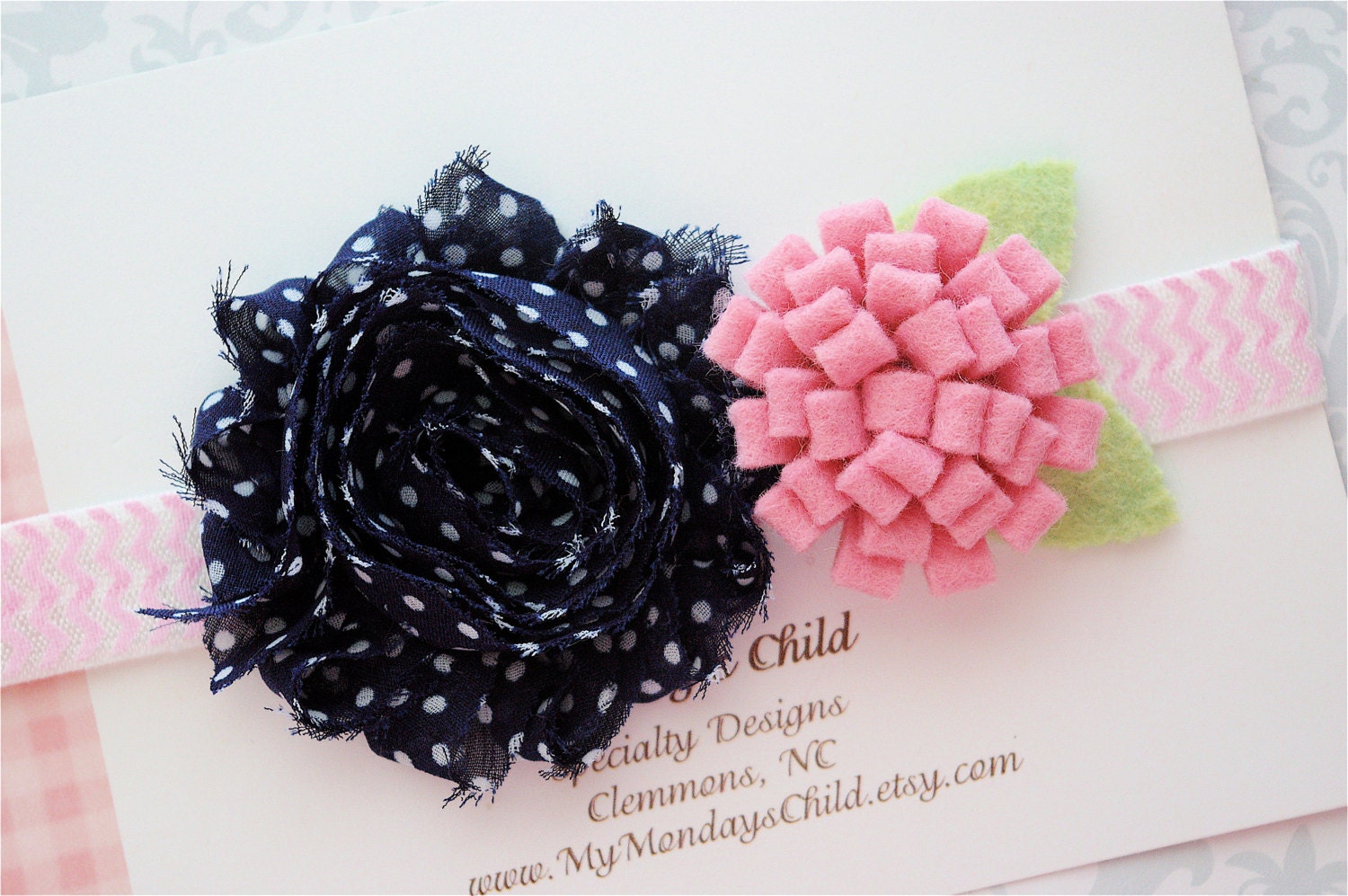 Shabby Chic Headband M2M Matilda Jane - Baby Headbands, Baby Girl Headbands, Toddler Headband, Girls Headband