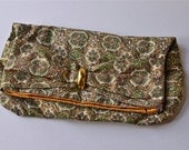 Vintage Fabric Bag - Clutch or Wallet