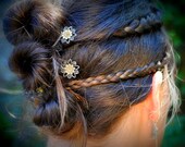 Bridal Hair Accessories, Vintage Swarovski Crystal Flower Bobby Pins