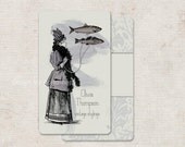Victorian Fish Lady Personalized Calling Cards - Business Cards set of 250