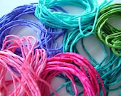 20 Hand Painted Habotai Silk Strands Cords Necklaces Strings - 2mm - 41" long