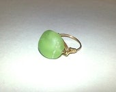 Prehnite 14 Karat Gold Filled Ring- Size 6.5