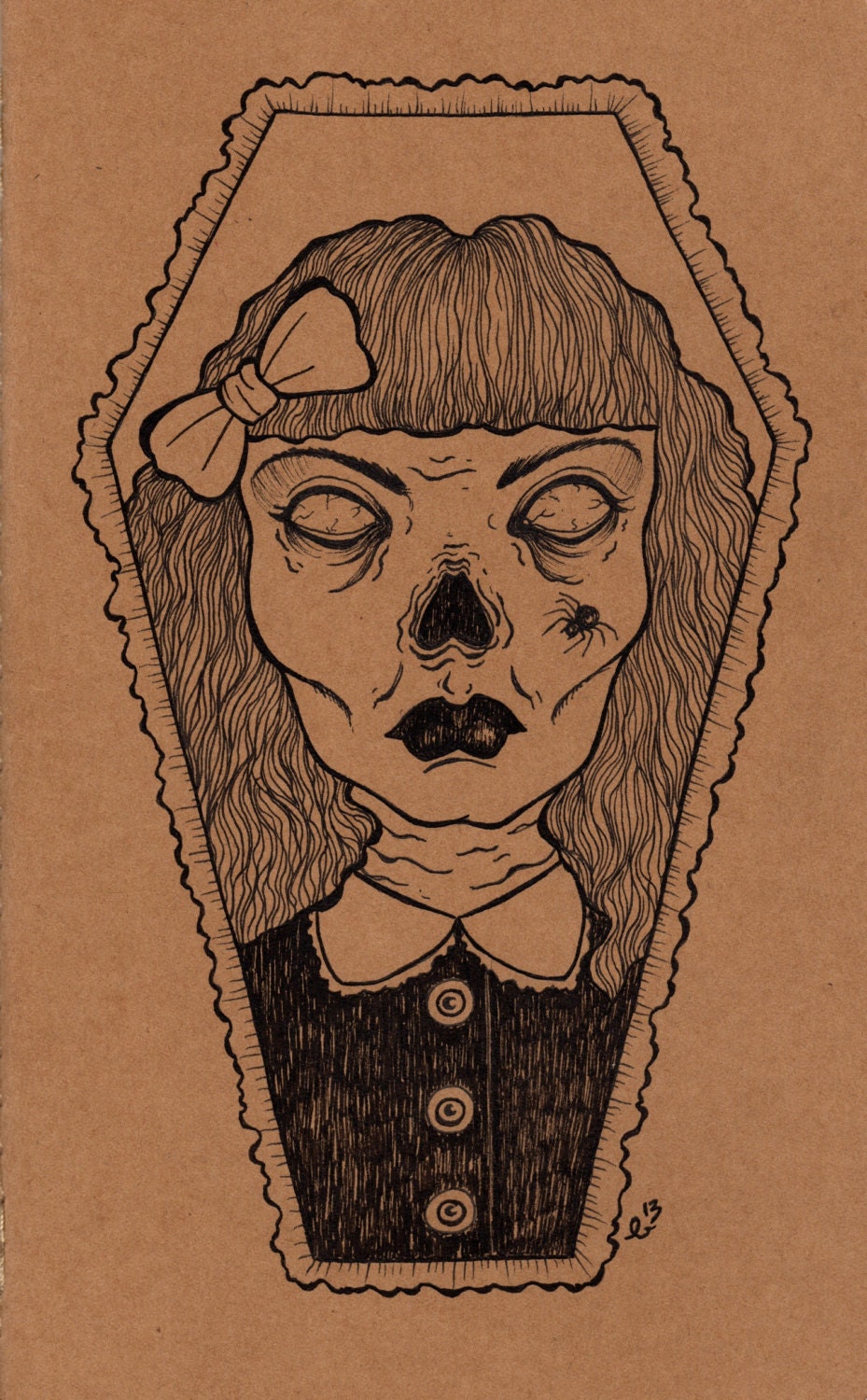 pretty ghoul - customized journal