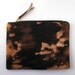 SALE-Linen Black Hand Dyed Clutch, Make Up Bag, Evening clutch, Bag Noir