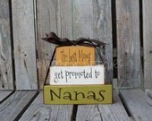 Mothers day Dad Grandpa Grandma Mom Nana Father Papa Stacker wood blocks personalized gift fathers day home decor.