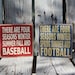 There are four seasons baseball football sports basketball soccer personalized SPORTS wood sign kids home decor personalized gift
