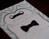 CUSTOM Modern boy's baby shower invitation
