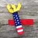 Firecracker Ribbon Sculpture Hair Clip - Patriotic Hair Clips - Toddler Hair Clips - Girls Hair Accessories... Free Shipping Promo