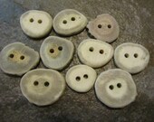 10 Deer Antler Buttons.