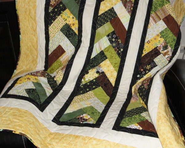 Sunshine Braided lap quilt 43 1/2" x 67"