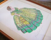 Vintage Paris Fashion Figure-Original Artwork