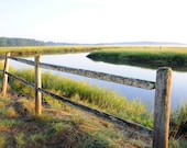 Personalized Fence Rail - You Choose the Names Carved into Fence - Beautiful Marsh View - Unique Gift for Couples