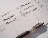 White & Black PostCards - Black White Postcards, Save The Dates Vacations Traditional Blank Invites Thinking of You