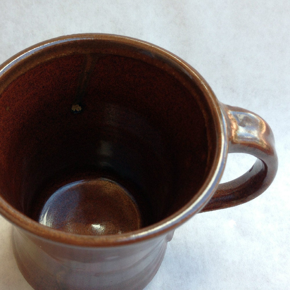 Pottery Coffee Mug Red 8 oz. Handmade by Daisy Friesen