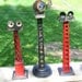 Set of 3 Vintage Lionel Marx  Model Railroad Train Spot Lights Light Towers  or Steampunk Finding