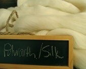 Polwarth and silk blend top roving