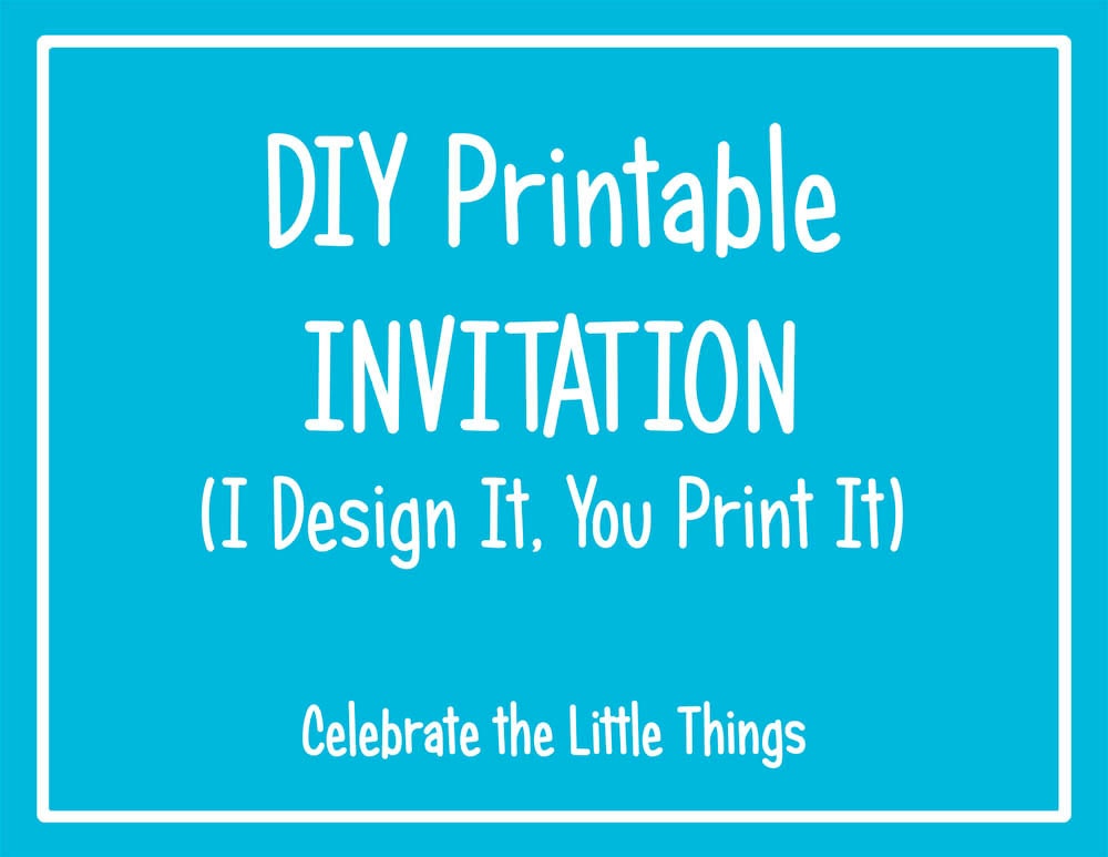 DIY Printable Invitation : I Design It, You Print It Il_170x135