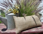 12x16 lumbar Burlap pillow throw Decorative French Country Farmhouse home Decor cover sham slipcover