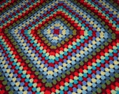 Crochet Granny Square Colour Fun Blanket Afghan
