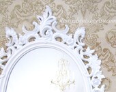 HOLLYWOOD REGENCY MIRROR For Sale Large White Black Baroque Mirrors Ornate Bathroom Mirror Vanity Vintage Mirror Syroco Boudoir
